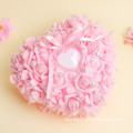 Heart-shaped beading colored beautiful wedding decoration ring bearer pillow